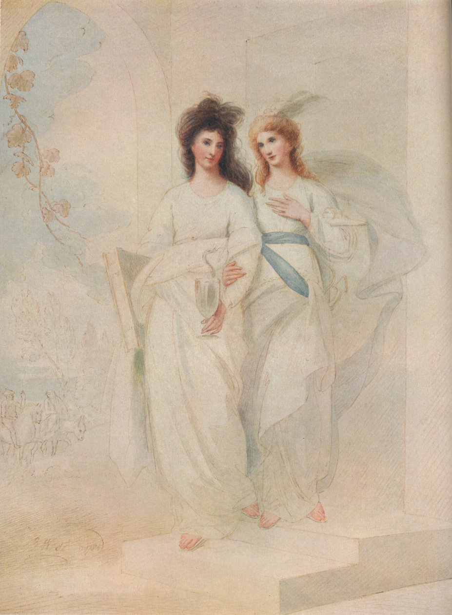 Fidelia i Speranza, 1784 autorstwa Benjamin West