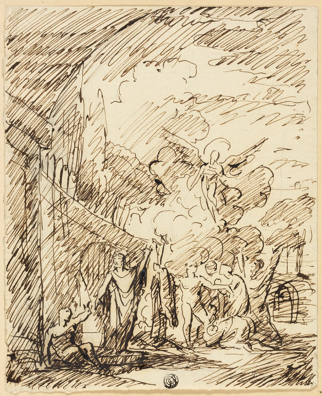 Postacie w krajobrazie autorstwa Benjamin West