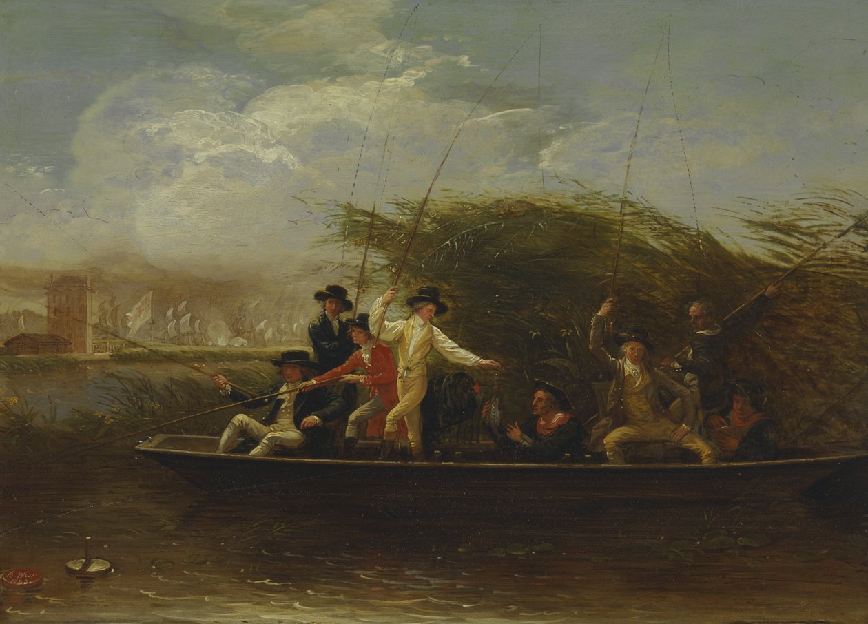 panowie wędkujący autorstwa Benjamin West