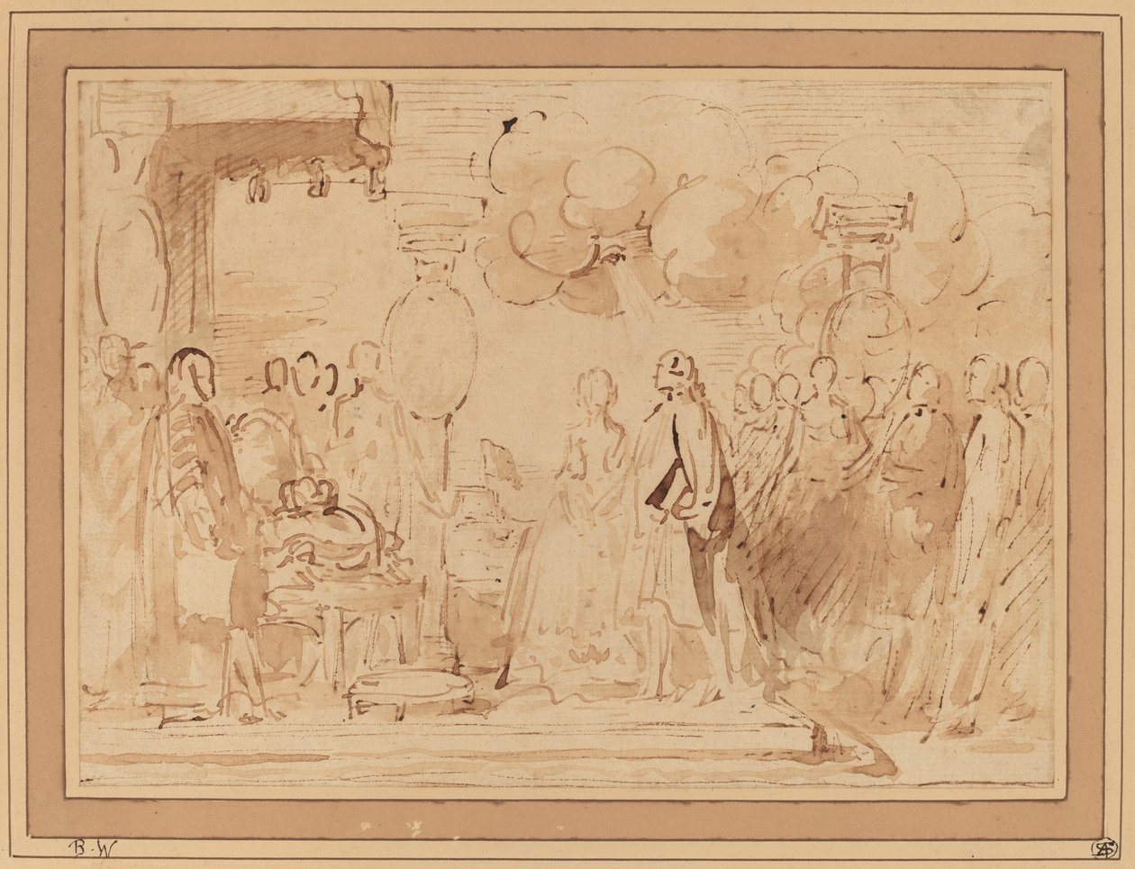 Jerzy III wznawia królewską władzę w 1789 r. autorstwa Benjamin West