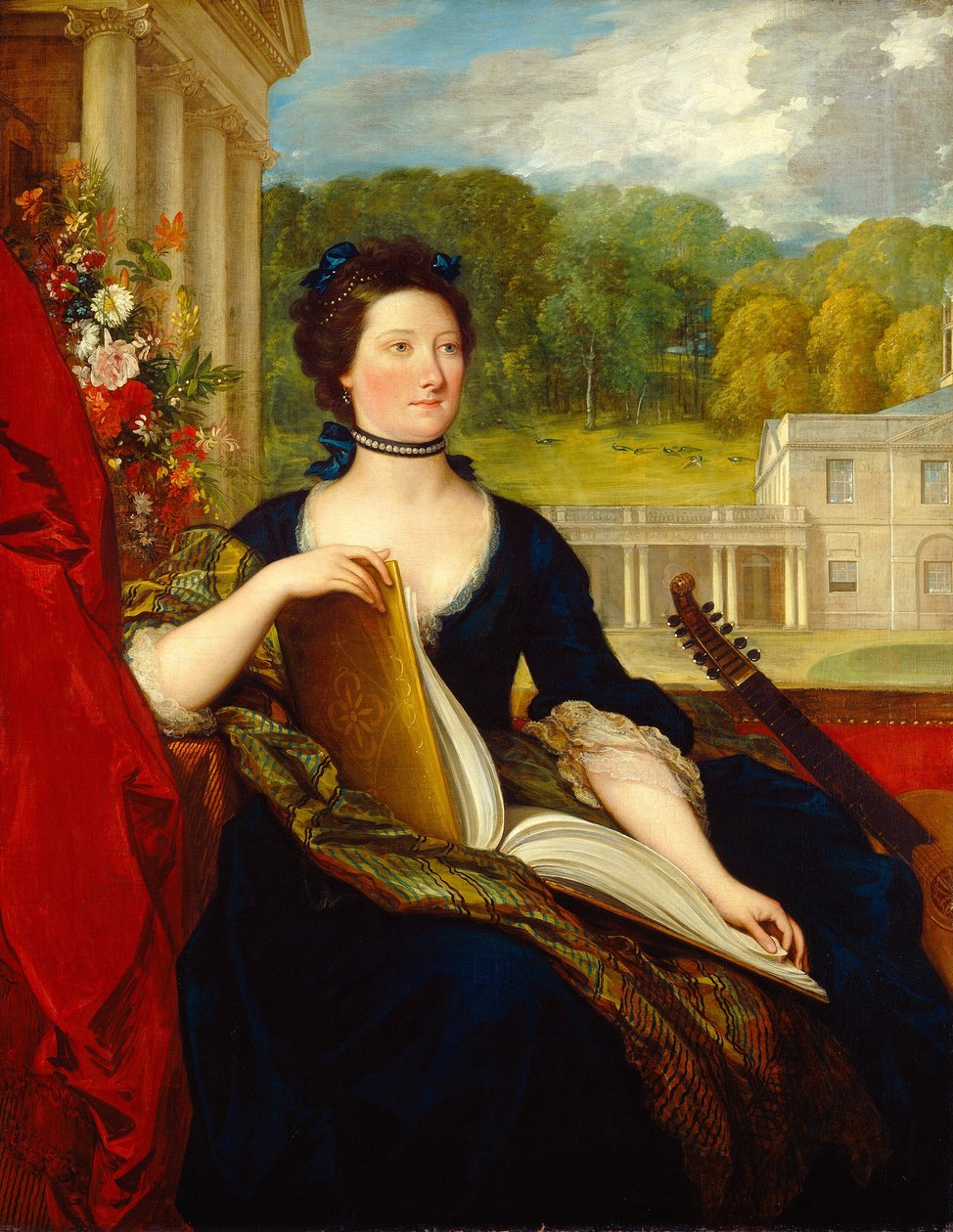 Maria Hamilton Beckford (Pani William Beckford) autorstwa Benjamin West