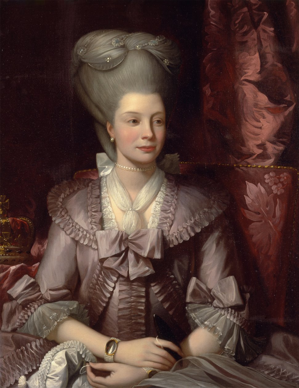 Królowa Charlotta autorstwa Benjamin West
