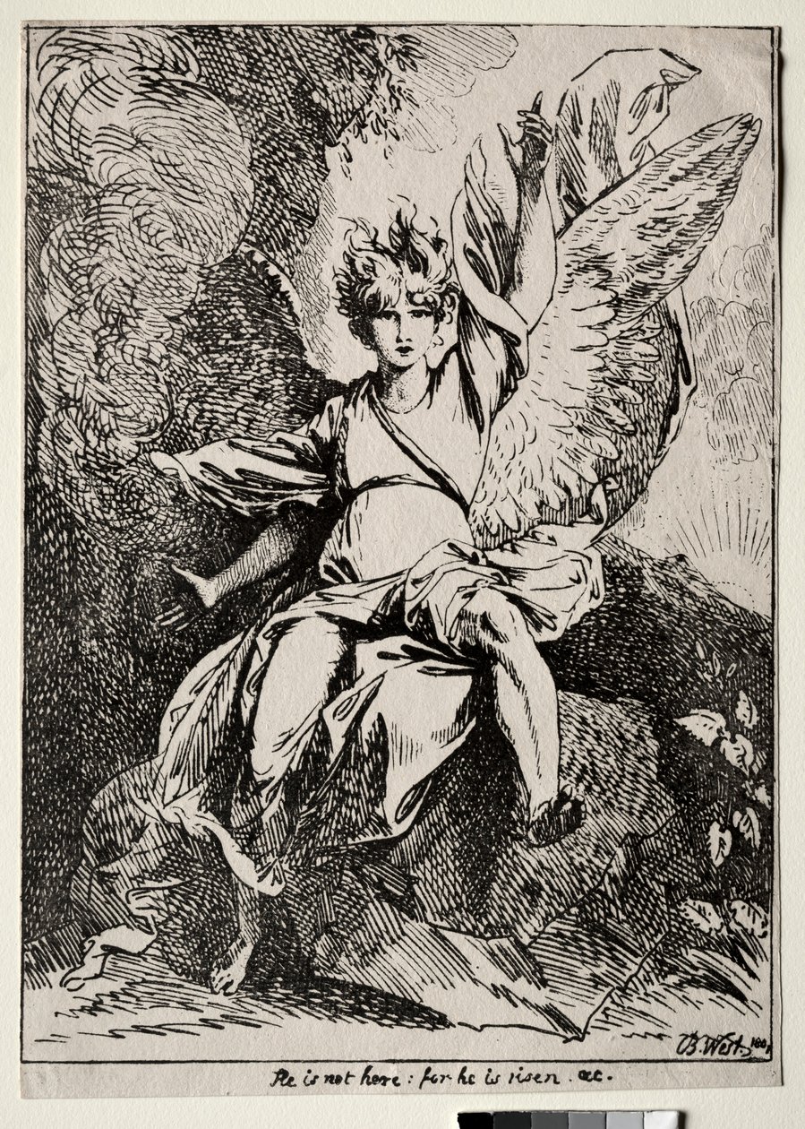 Okazy poliautografii: Anioł przy grobie Chrystusa, 1801. autorstwa Benjamin West