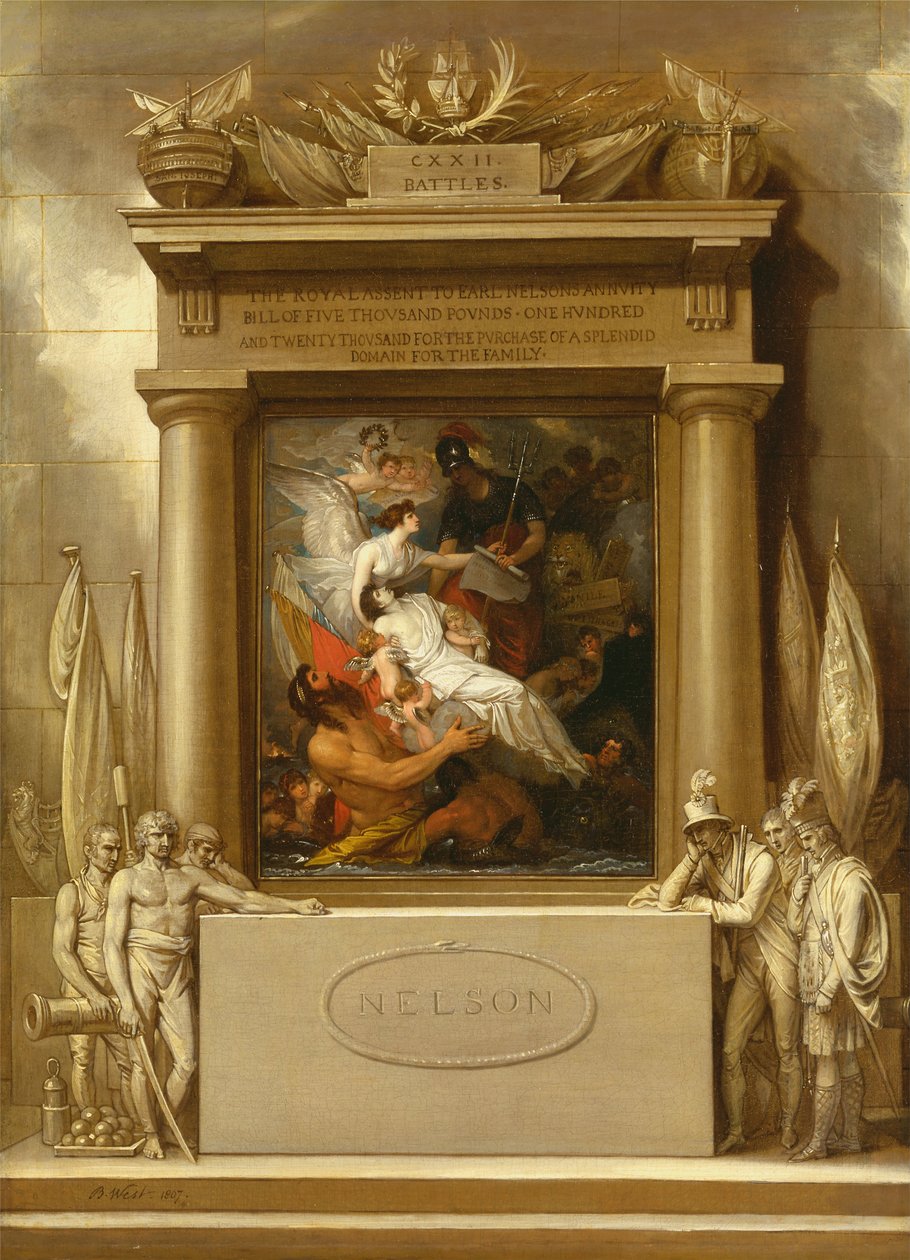 Apoteoza Nelsona, 1807 r. autorstwa Benjamin West