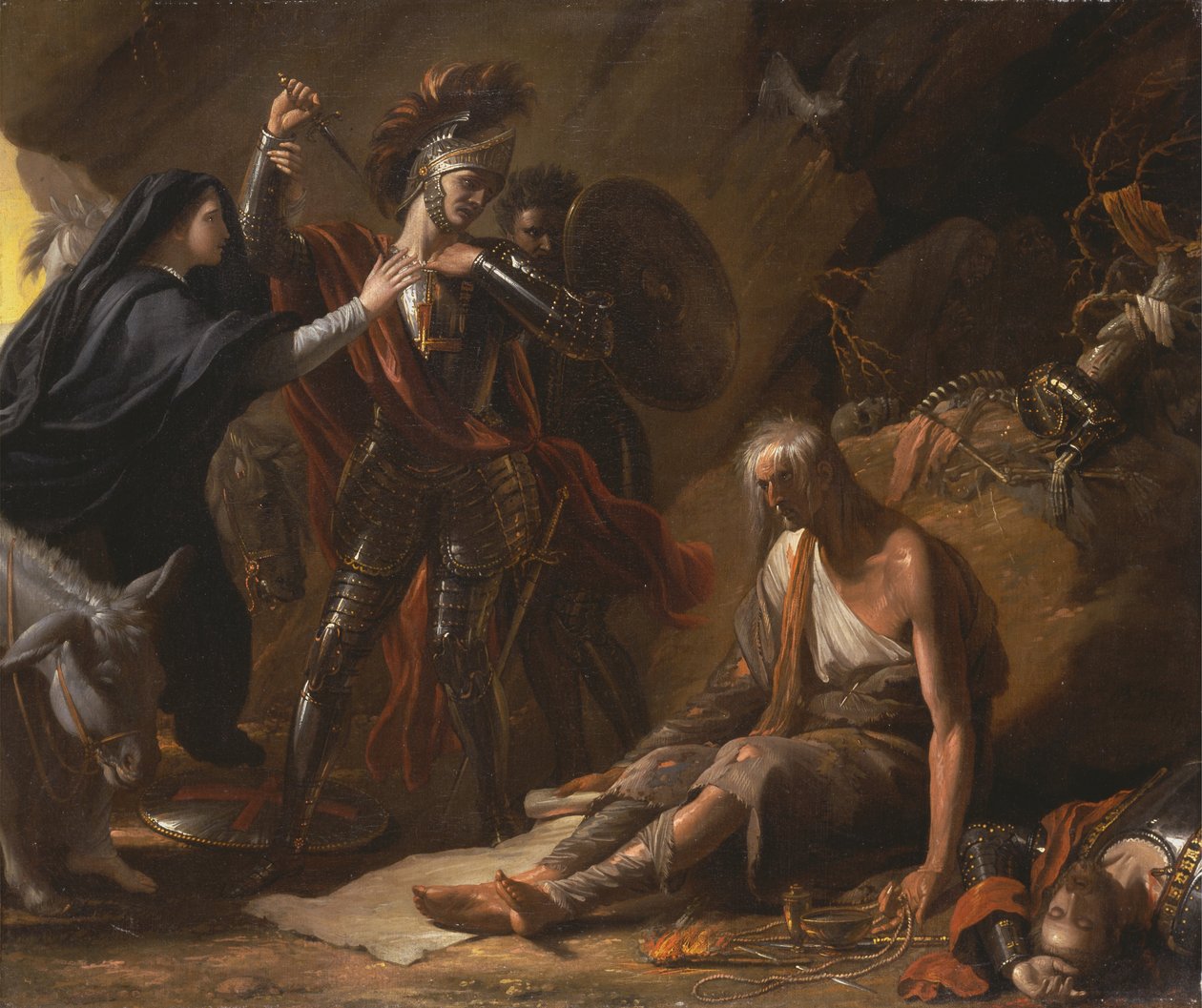 Jaskinia rozpaczy autorstwa Benjamin West