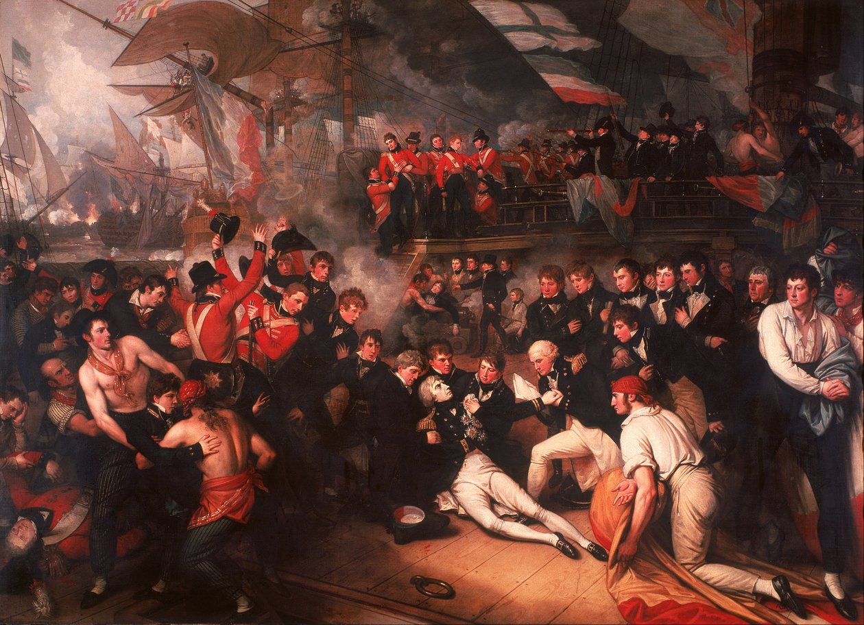 Śmierć Nelsona autorstwa Benjamin West