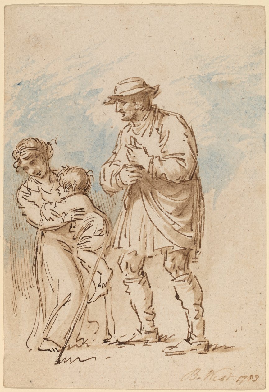 Rodzina Włóczęgów [odbyt] autorstwa Benjamin West