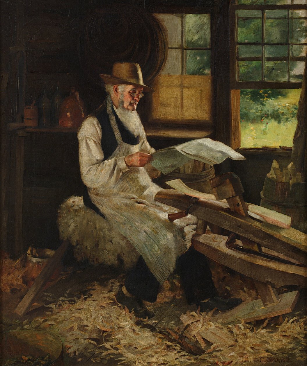 Chwila bezczynności autorstwa Benjamin West Clinedinst