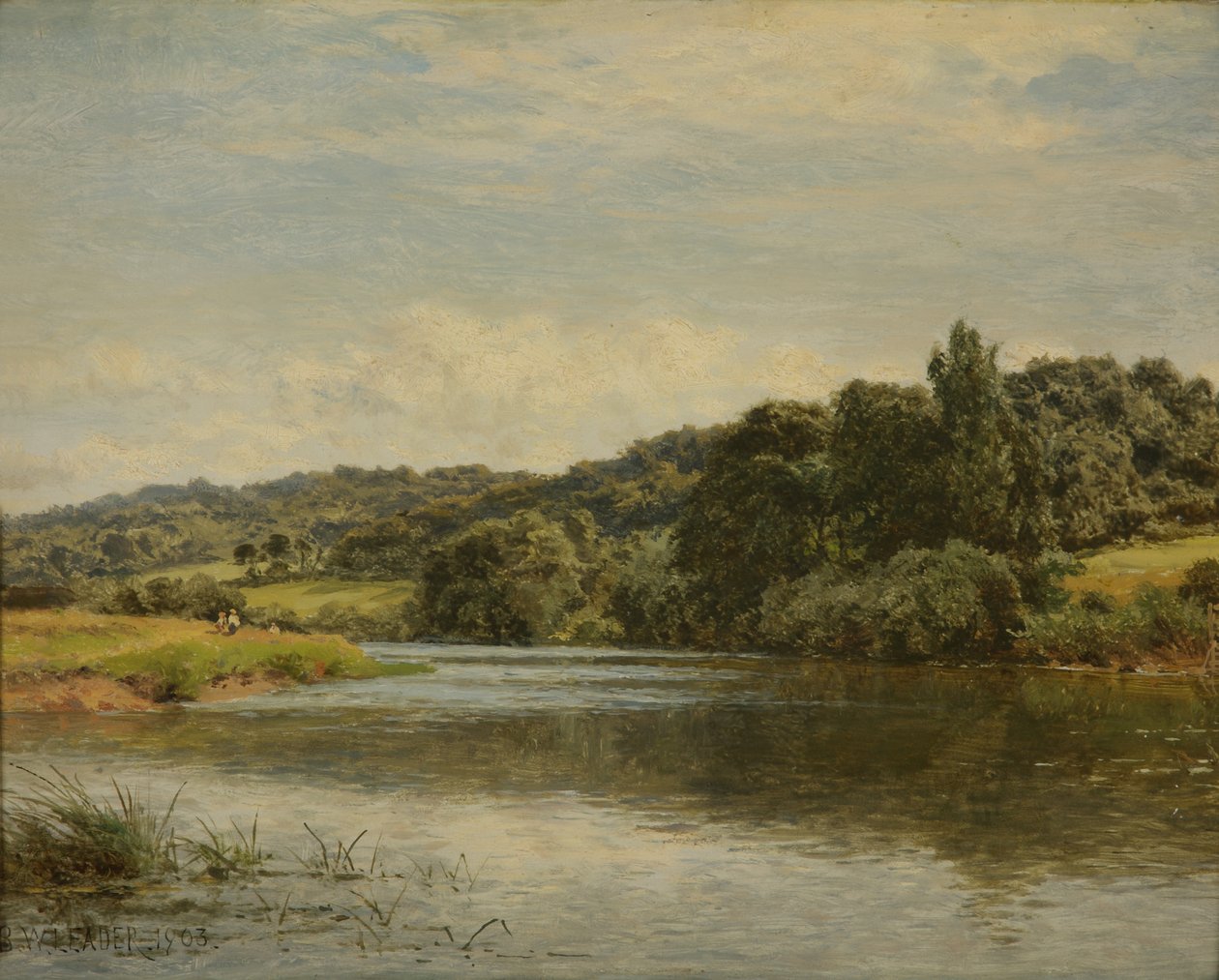 Popołudnie nad Tamizą, 1903 autorstwa Benjamin Williams Leader