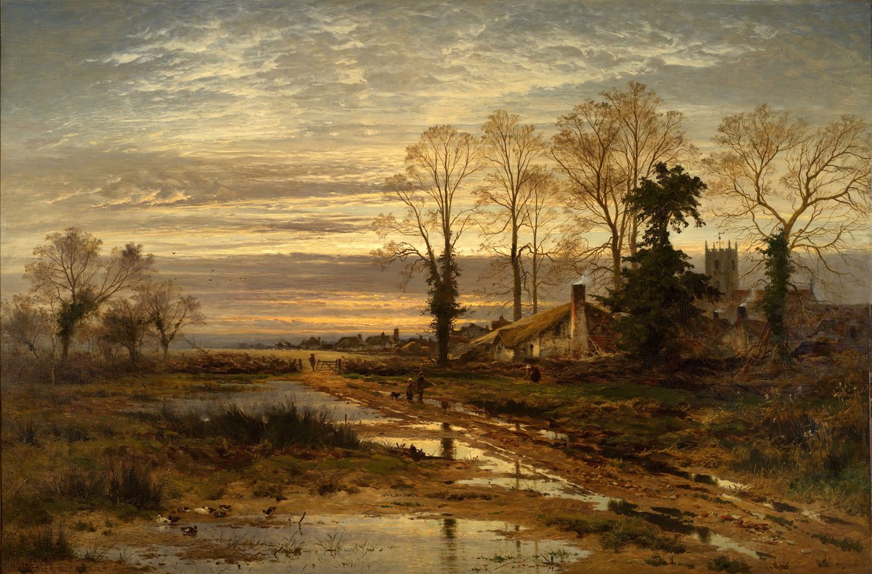 Luty Fill Dyke, 1881. autorstwa Benjamin Williams Leader
