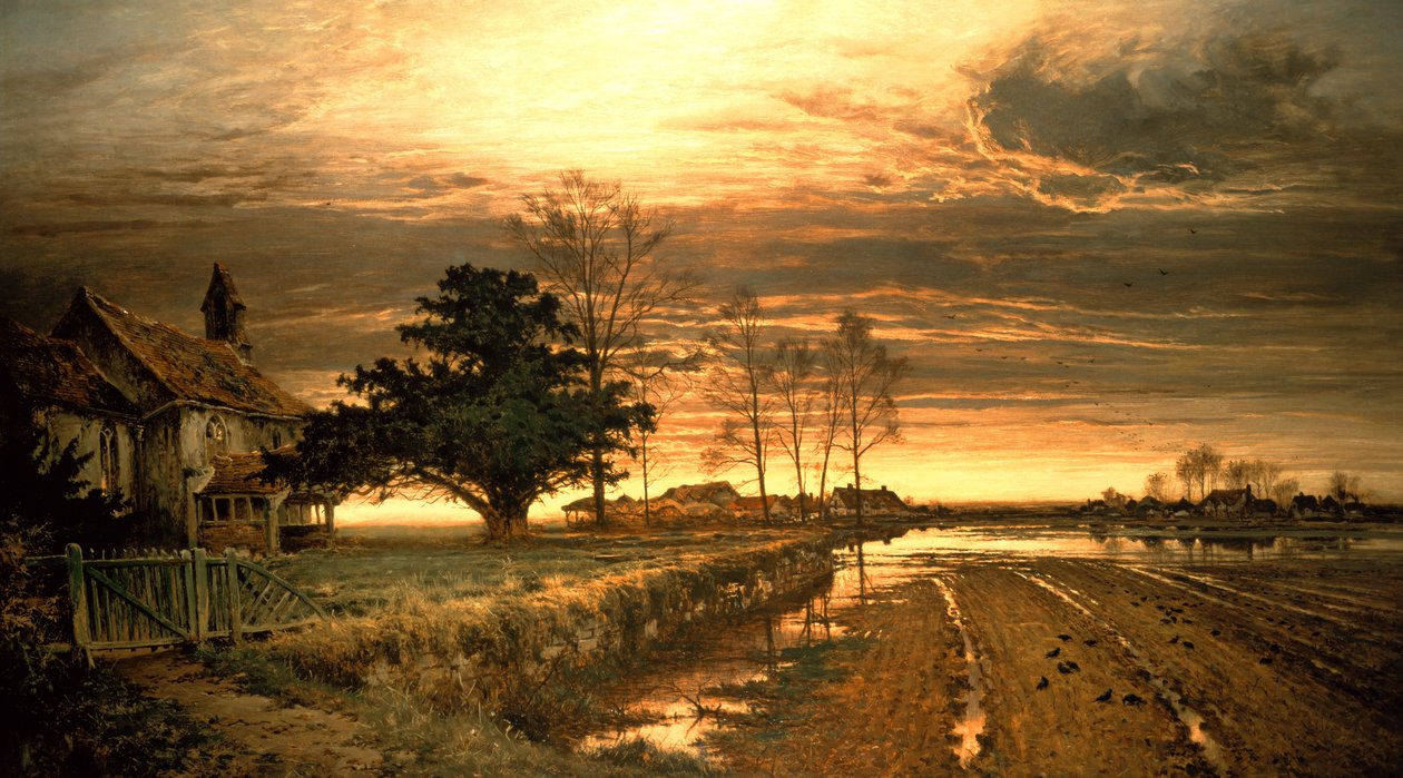 Wieczorem będzie światło, 1882 autorstwa Benjamin Williams Leader
