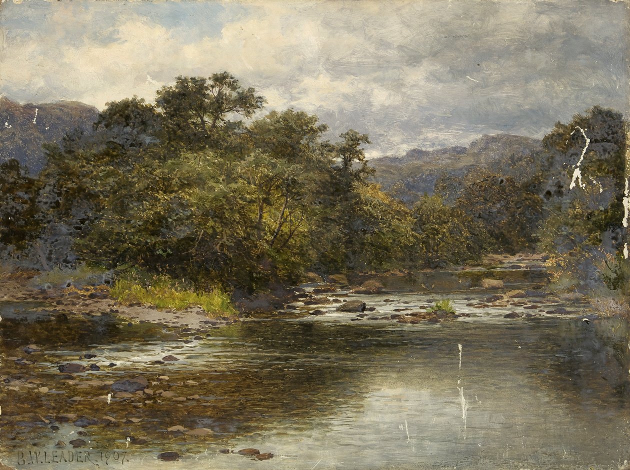 Od rzeki Llugwy autorstwa Benjamin Williams Leader