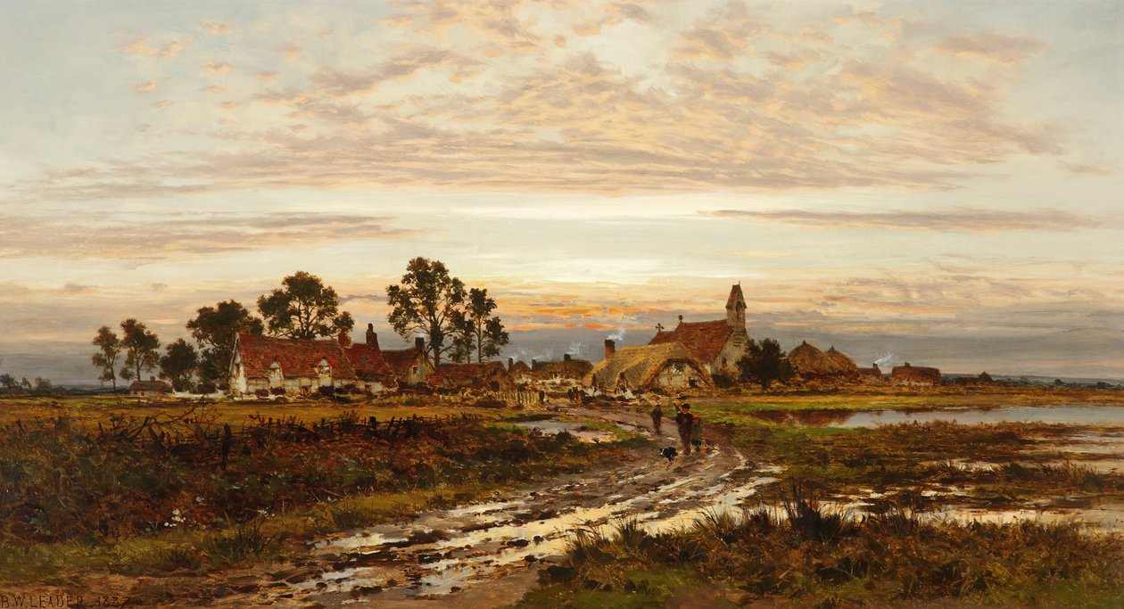 Worcestershire Poranna polana po deszczu, 1897 autorstwa Benjamin Williams Leader