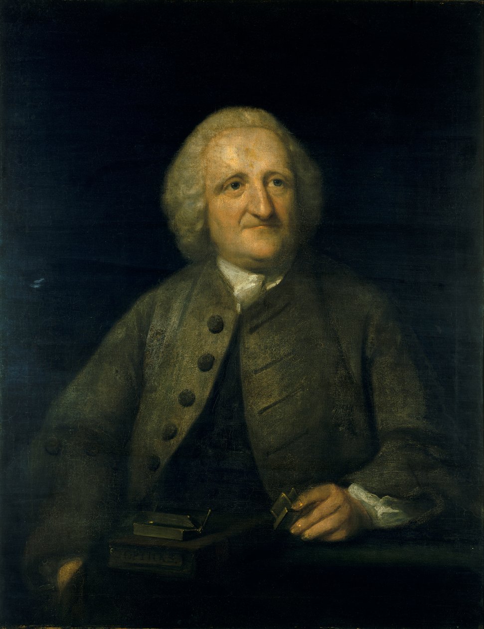 John Dollond, połowa lub koniec XVIII wieku (olej na płótnie) autorstwa Benjamin Wilson