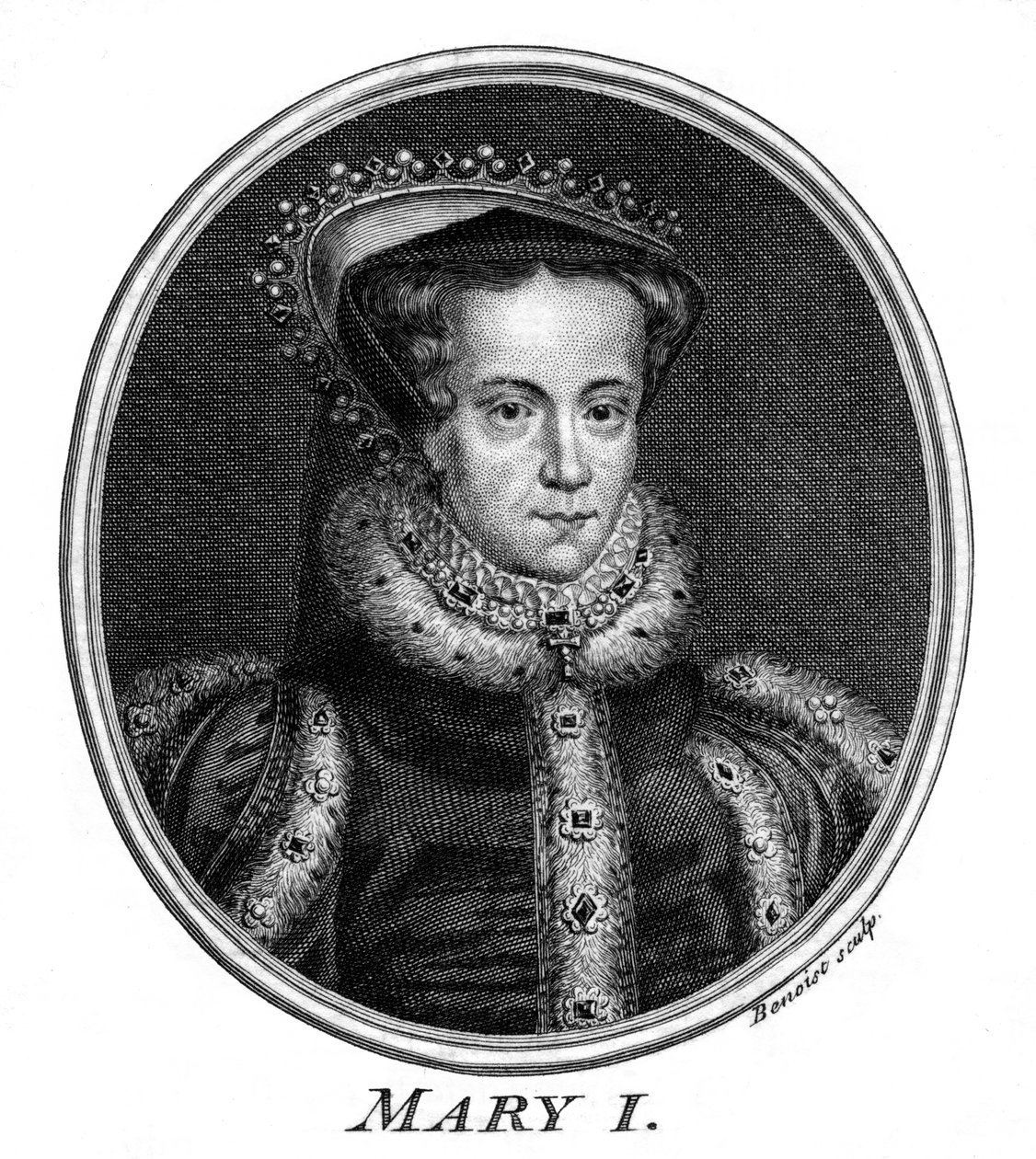 Królowa Maria I z Anglii. autorstwa Benoist