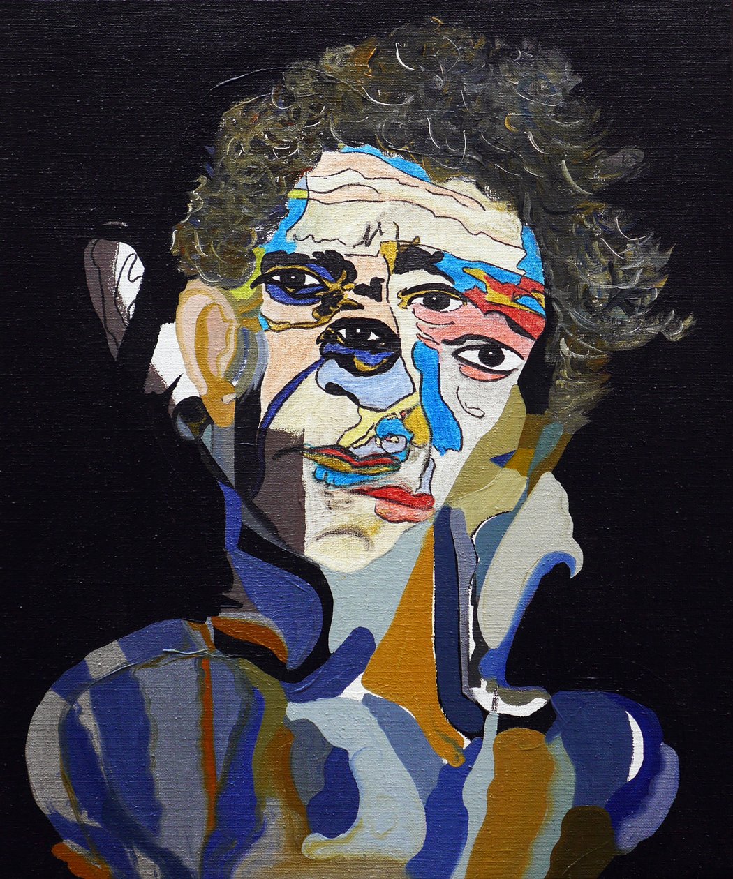 50 najważniejszych pisarzy w historii: Norman Mailer, 2015 (olej i akryl na płótnie) autorstwa Benoit Erwann Boucherot