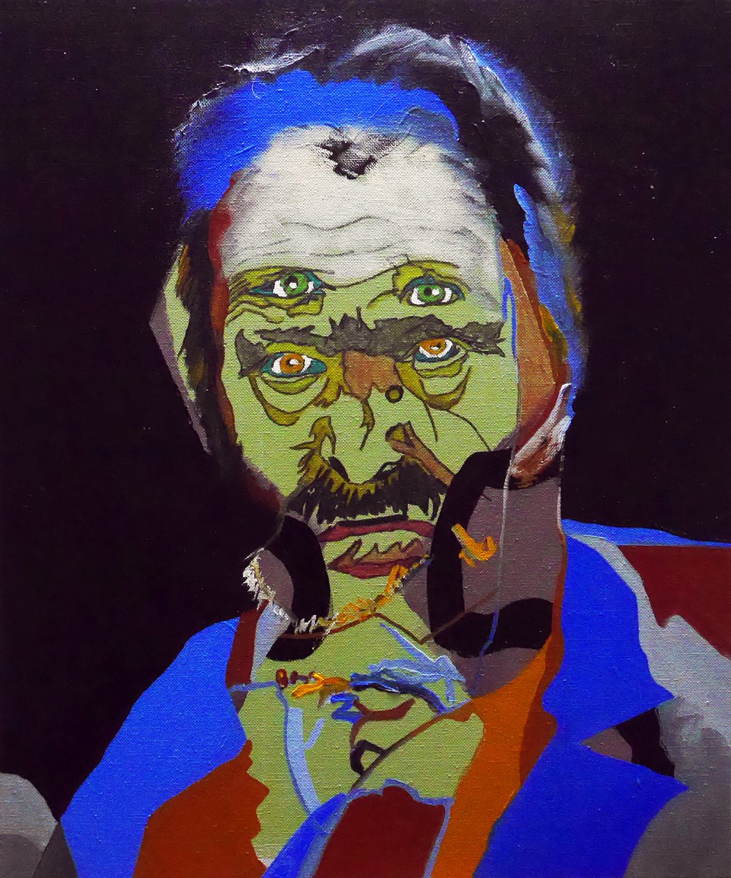 50 najważniejszych pisarzy w historii: Victor Hugo, 2015 (olej i akryl na płótnie) autorstwa Benoit Erwann Boucherot