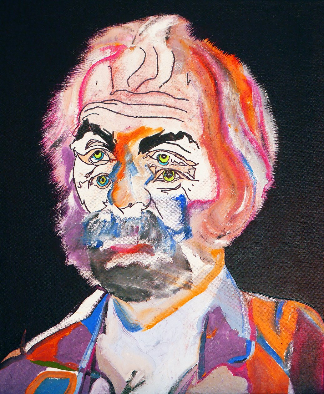 50 najważniejszych pisarzy w historii: Walt Whitman, 2015 (olej i akryl na płótnie) autorstwa Benoit Erwann Boucherot