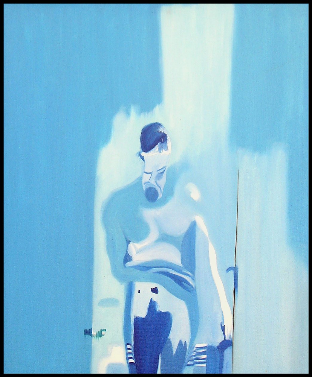 Homme idéal en contrejour surxposé, 2000 (olej na płótnie) autorstwa Benoit Erwann Boucherot