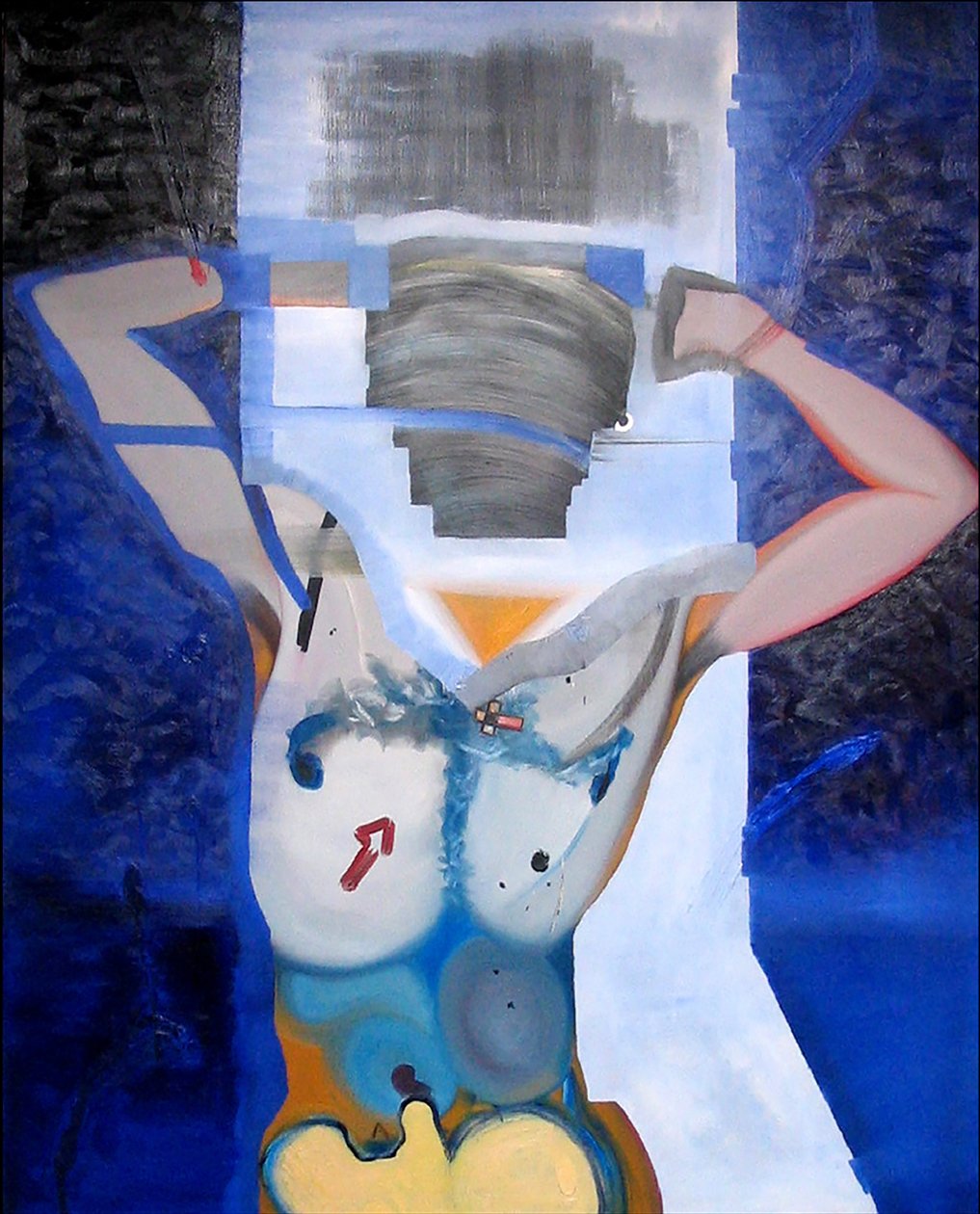 Homme libre, 2006 (olej i akryl na płótnie) autorstwa Benoit Erwann Boucherot