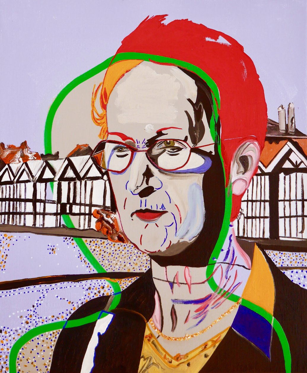 La Nef des fous: Marie Therese, 2020 (olej na płótnie) autorstwa Benoit Erwann Boucherot