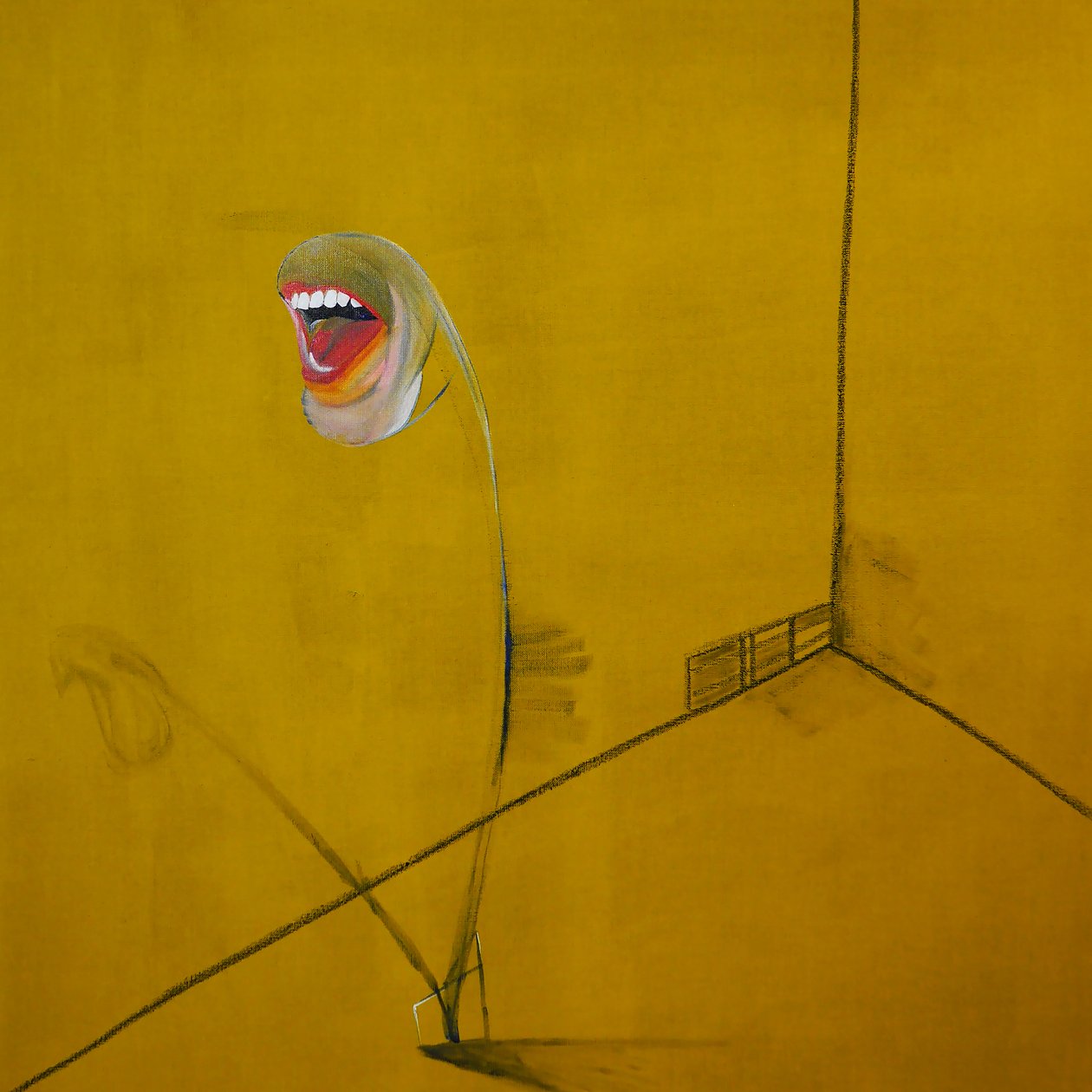 La colère, panel 2, 2016 (olej i akryl na płótnie) autorstwa Benoit Erwann Boucherot