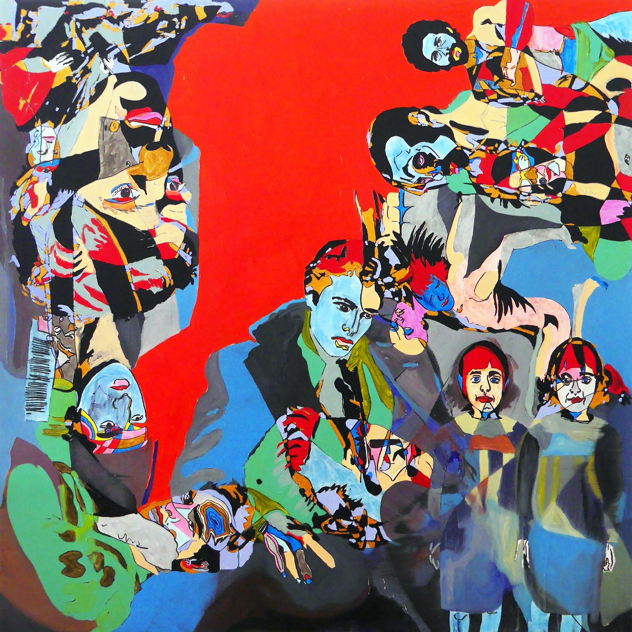 Marlon, Steve, Diane et les autres, 2017 (olej i akryl na płótnie) autorstwa Benoit Erwann Boucherot