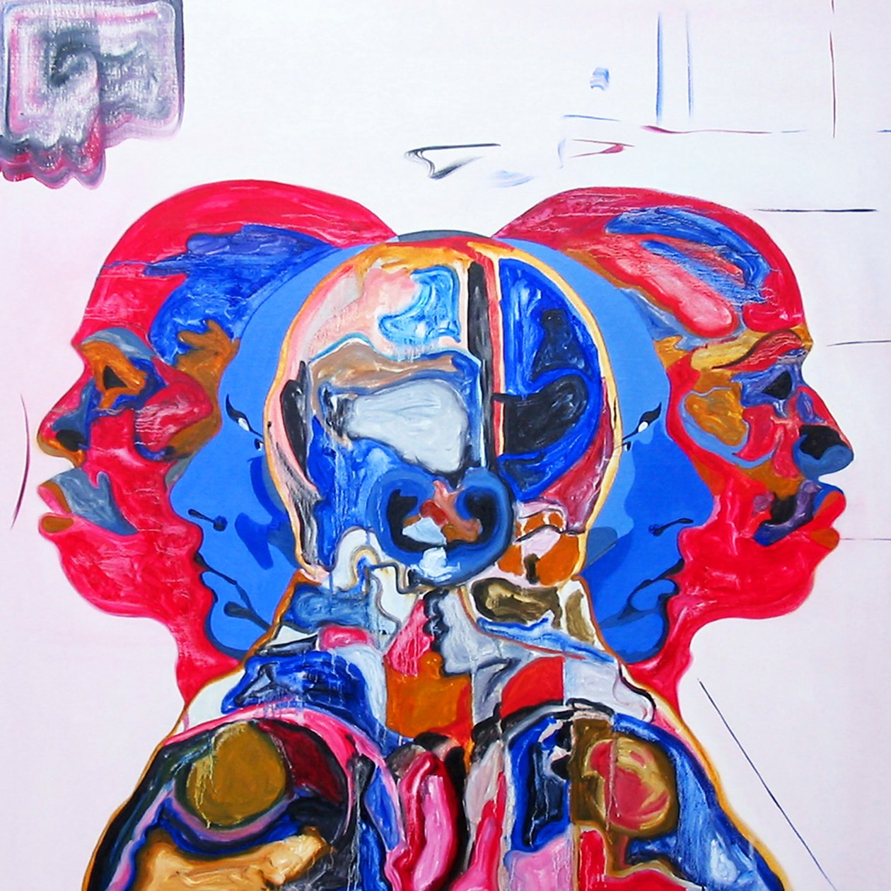 Robert M. i chłopcy, 2005 (olej na płótnie) autorstwa Benoit Erwann Boucherot