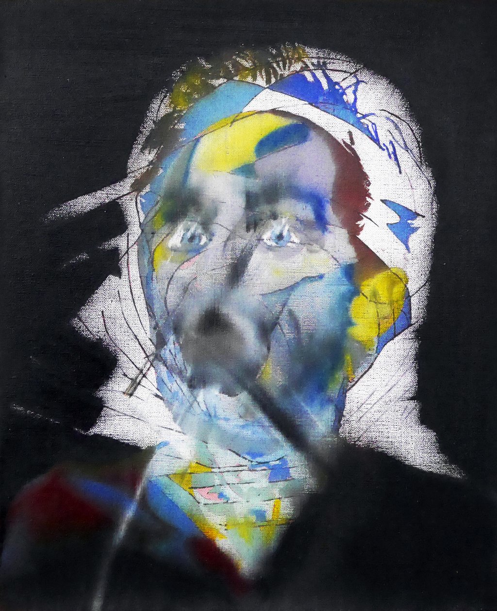 Surautoportrait au hijab, 2017 (olej na płótnie) autorstwa Benoit Erwann Boucherot