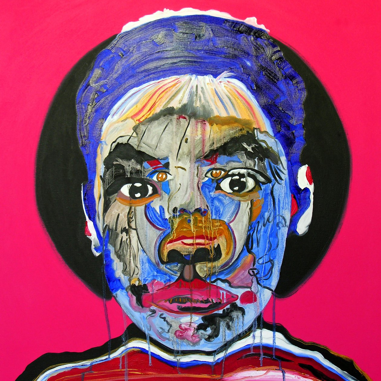 Surportrait : Andy Warhol  Romaric, 2005 (olej na płótnie) autorstwa Benoit Erwann Boucherot