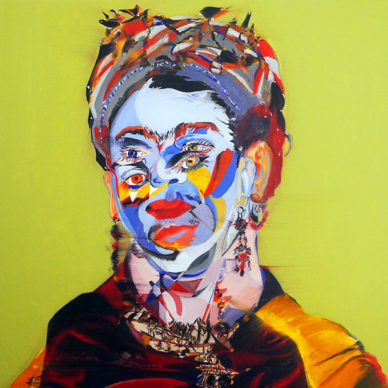 Surportret : Frida Kahlo, 2018 (olej na płótnie) autorstwa Benoit Erwann Boucherot
