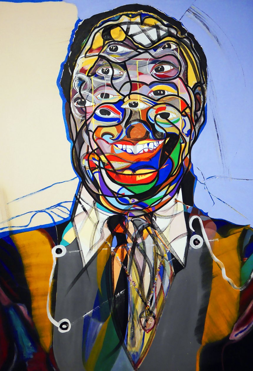 Surportret: James Baldwin 2, 2021 (olej na płótnie) autorstwa Benoit Erwann Boucherot