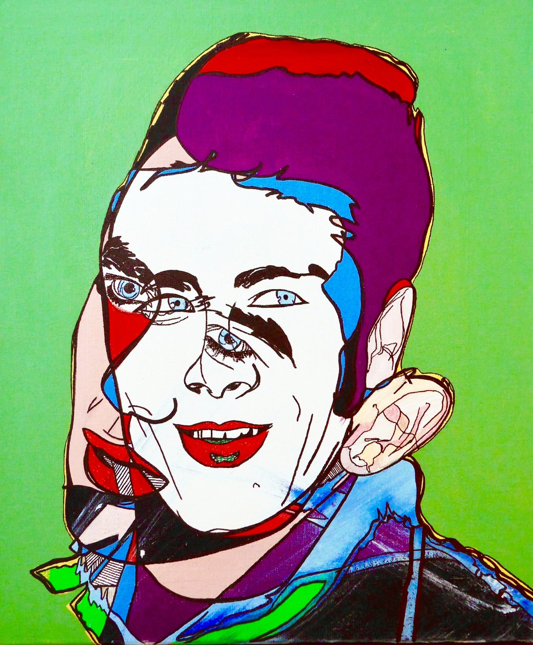 Surportrait : Jimmy Dean, 2005 (olej na płótnie) autorstwa Benoit Erwann Boucherot