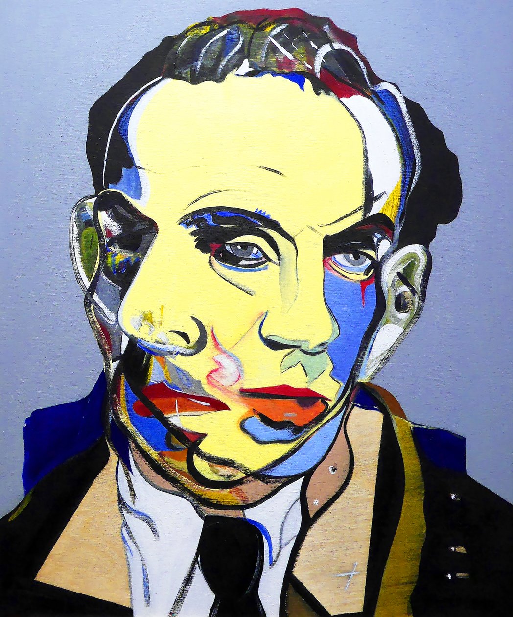 Surportret : Louis-Ferdinand Céline, 2023 (olej na płycie drewnianej) autorstwa Benoit Erwann Boucherot