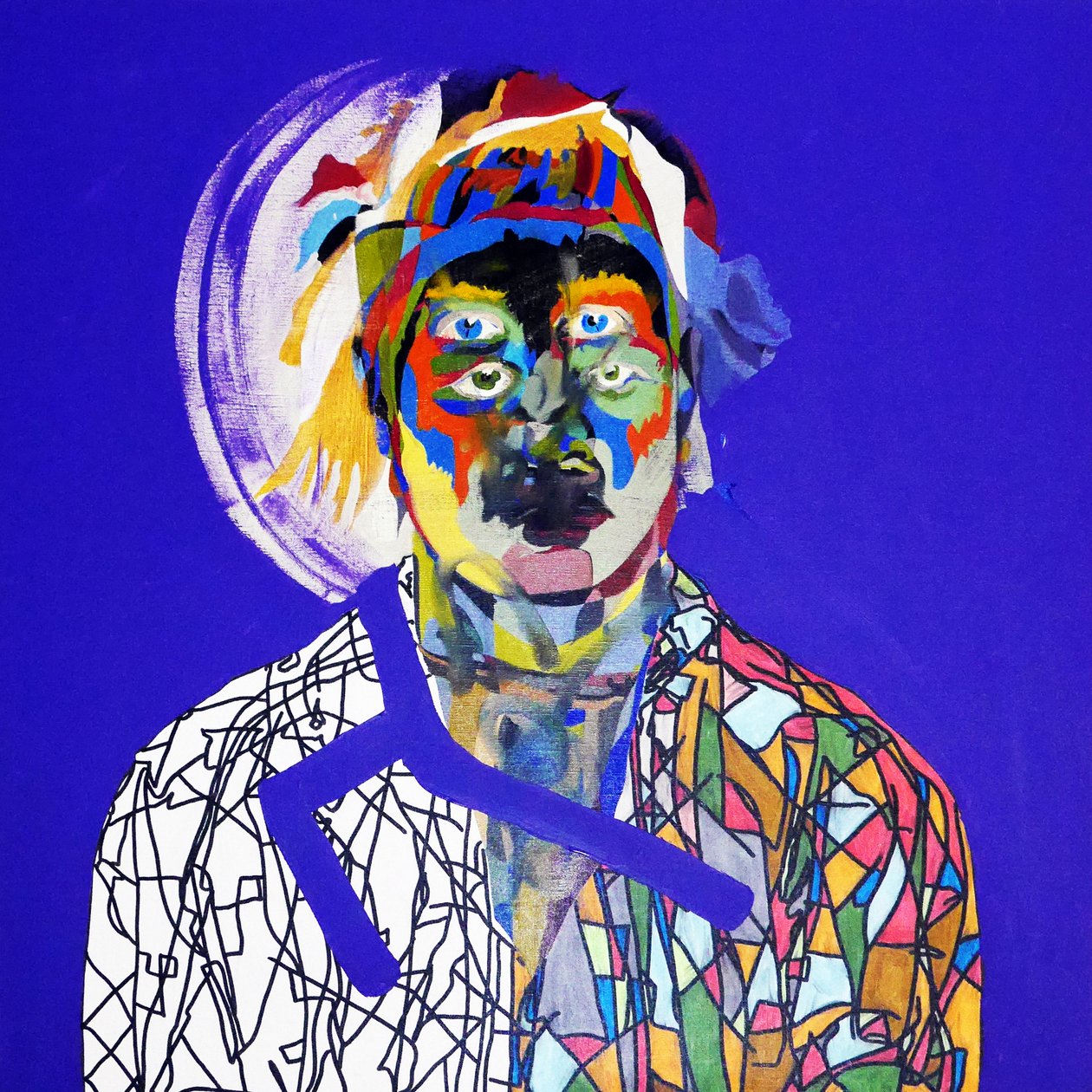 Surportret : Olivier Corseri, 2019 (olej na płótnie) autorstwa Benoit Erwann Boucherot