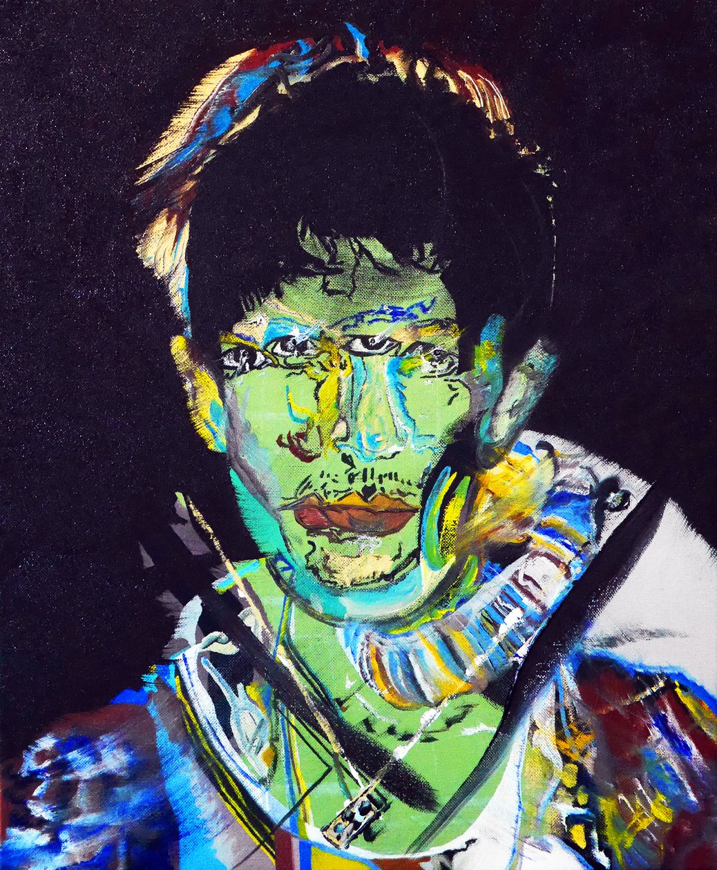 Surportret : Raphael Ho Tsong Fang, 2015 (olej na płótnie) autorstwa Benoit Erwann Boucherot