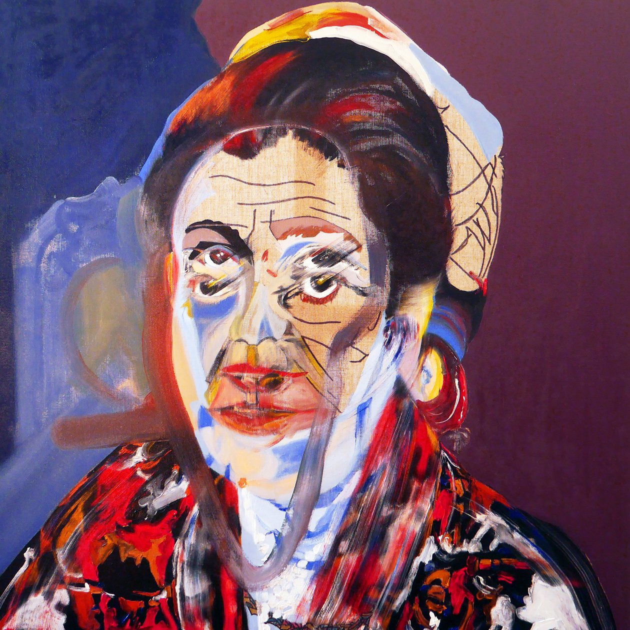 Surportret: Simone Veil, 2020 (olej na płótnie) autorstwa Benoit Erwann Boucherot