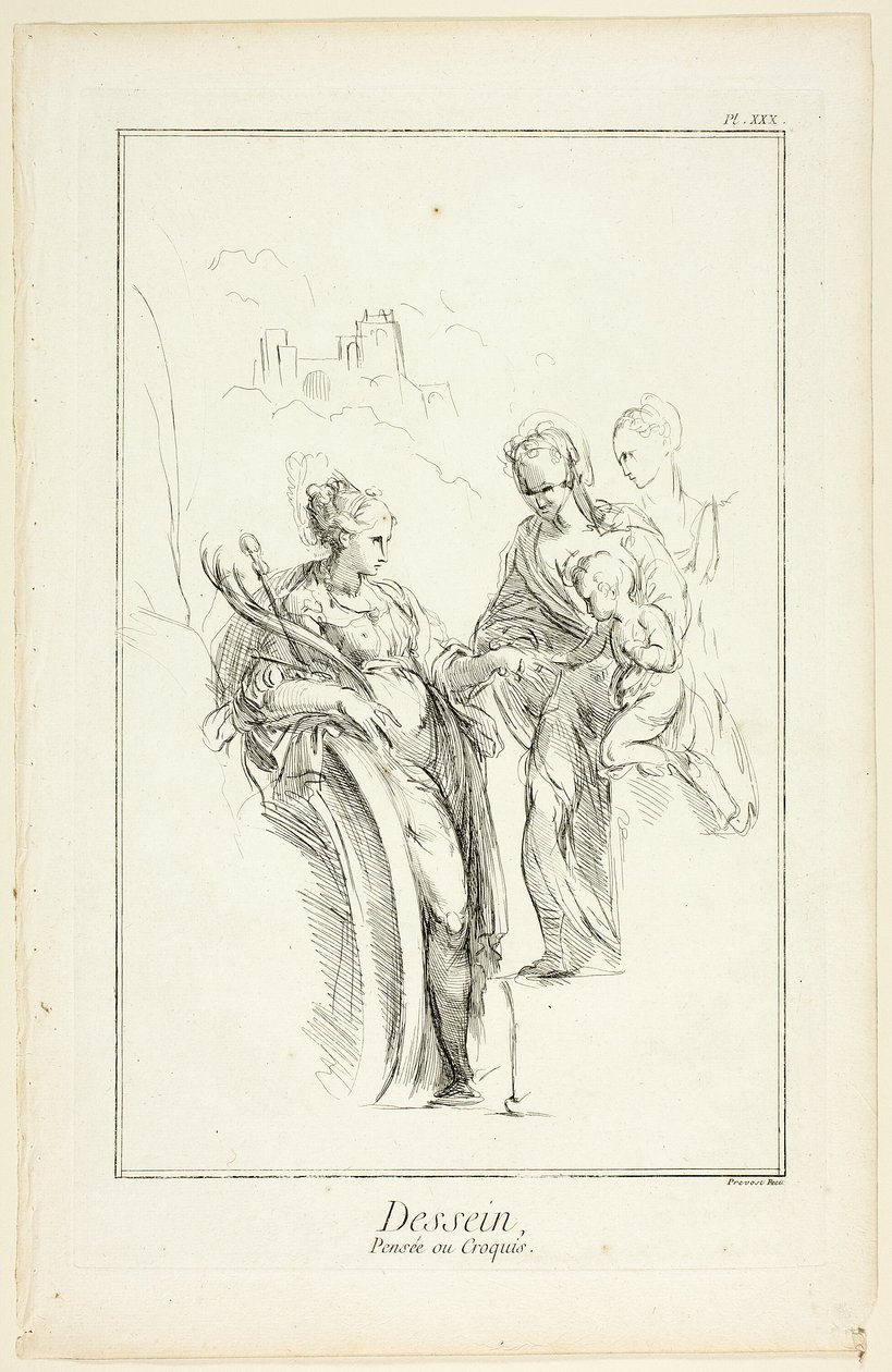 Projekt: Szkic, z Encyclopédie autorstwa Benoit Louis Prevost