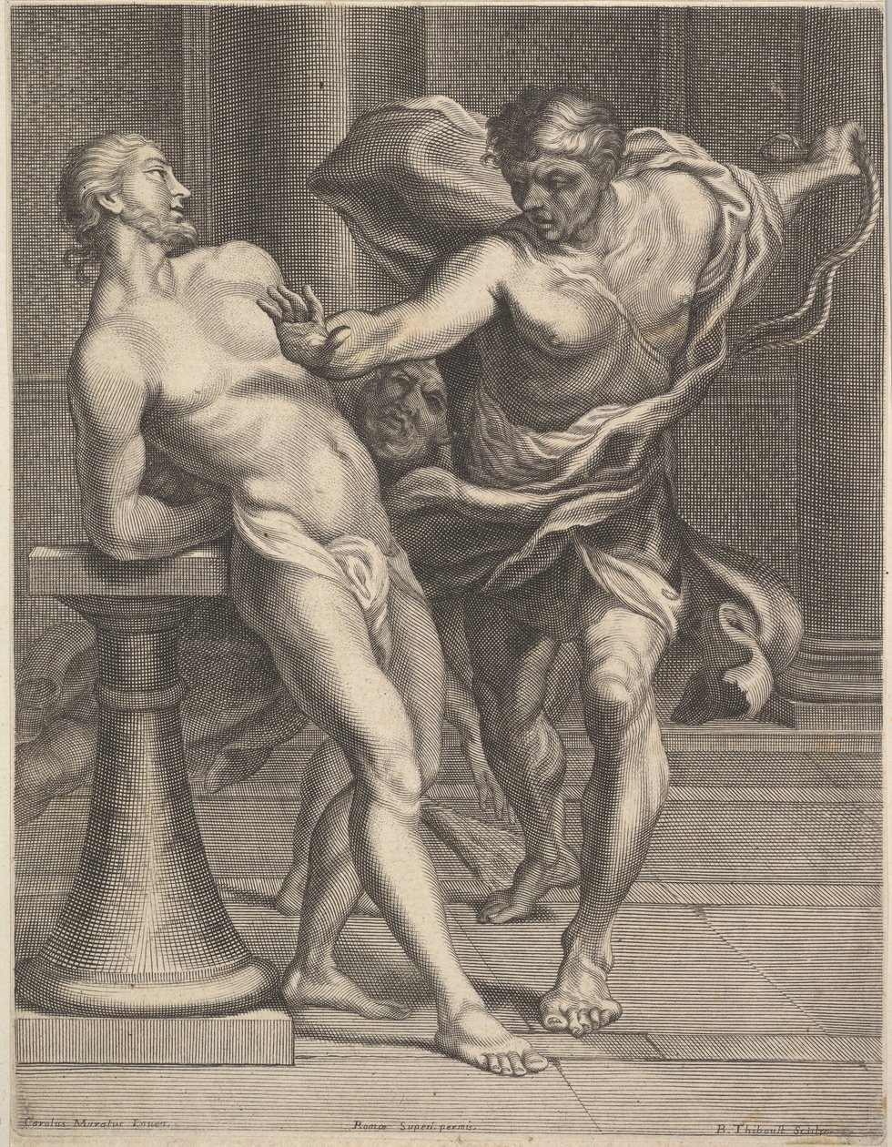 Biczowanie Chrystusa, 1680-1719. autorstwa Benoit Thiboust