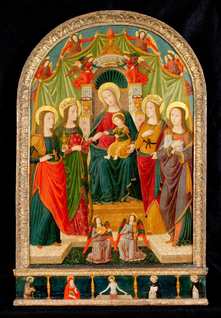 Mistyczne małżeństwo św Katarzyny autorstwa Benozzo di Lese di Sandro Gozzoli