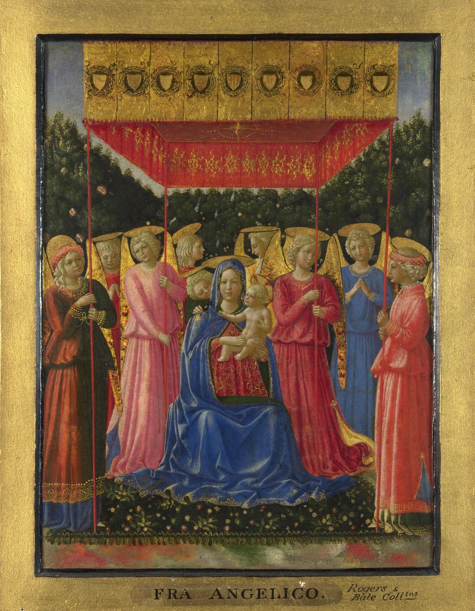 Dziewica z Dzieciątkiem z Aniołami, ok. 1930 1450 autorstwa Benozzo Gozzoli