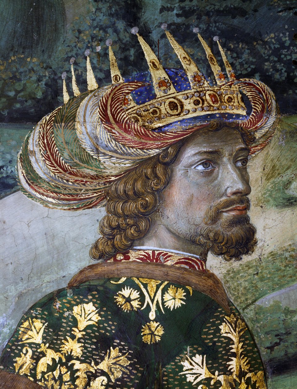 Baltazar, rzekomy portret Jana VIII Palaiologos, fragment z Procesji Magi autorstwa Benozzo di Lese di Sandro Gozzoli