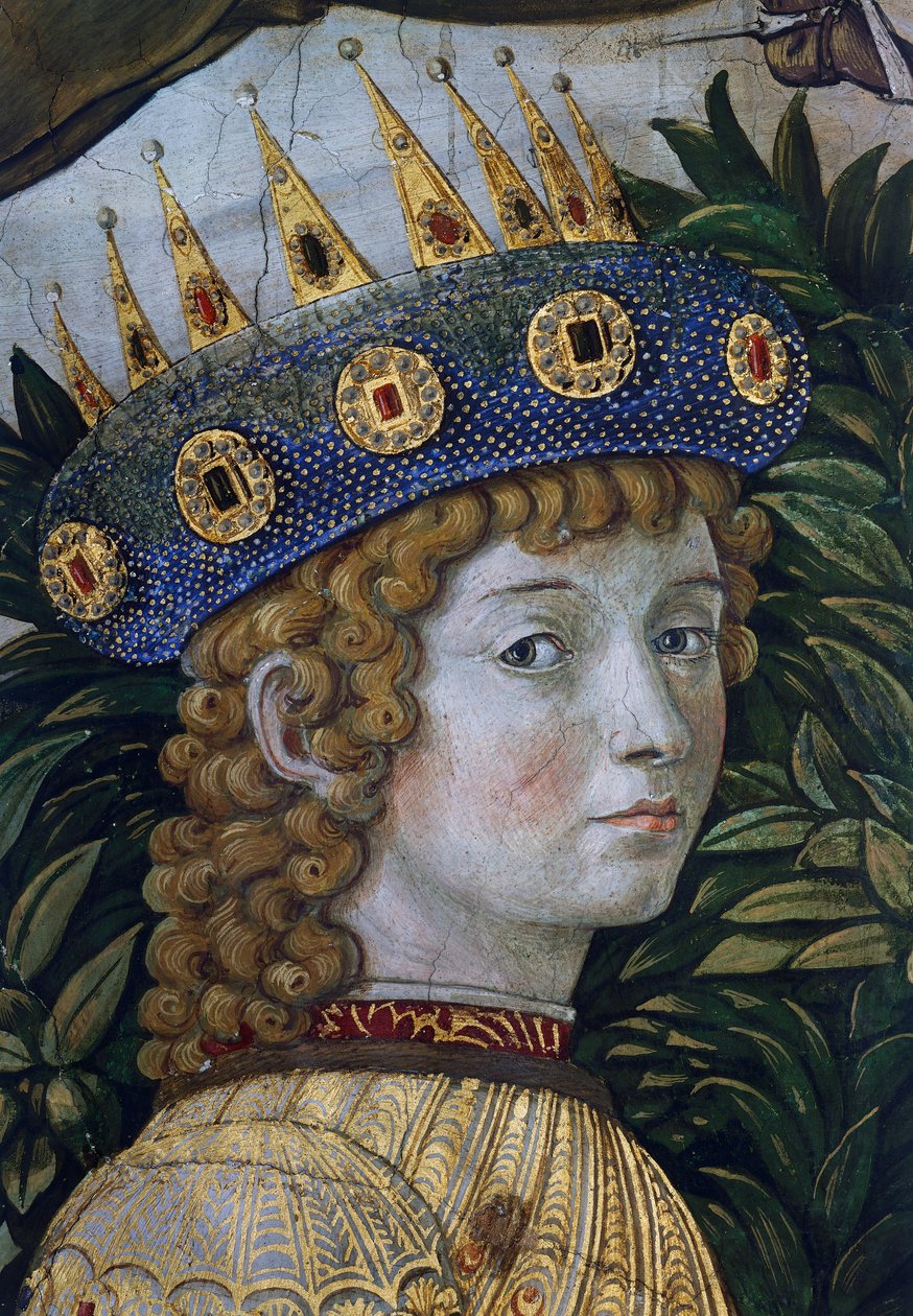 Caspar, rzekomy portret Lorenzo il Magnifico, fragment z Procesji Magi autorstwa Benozzo di Lese di Sandro Gozzoli