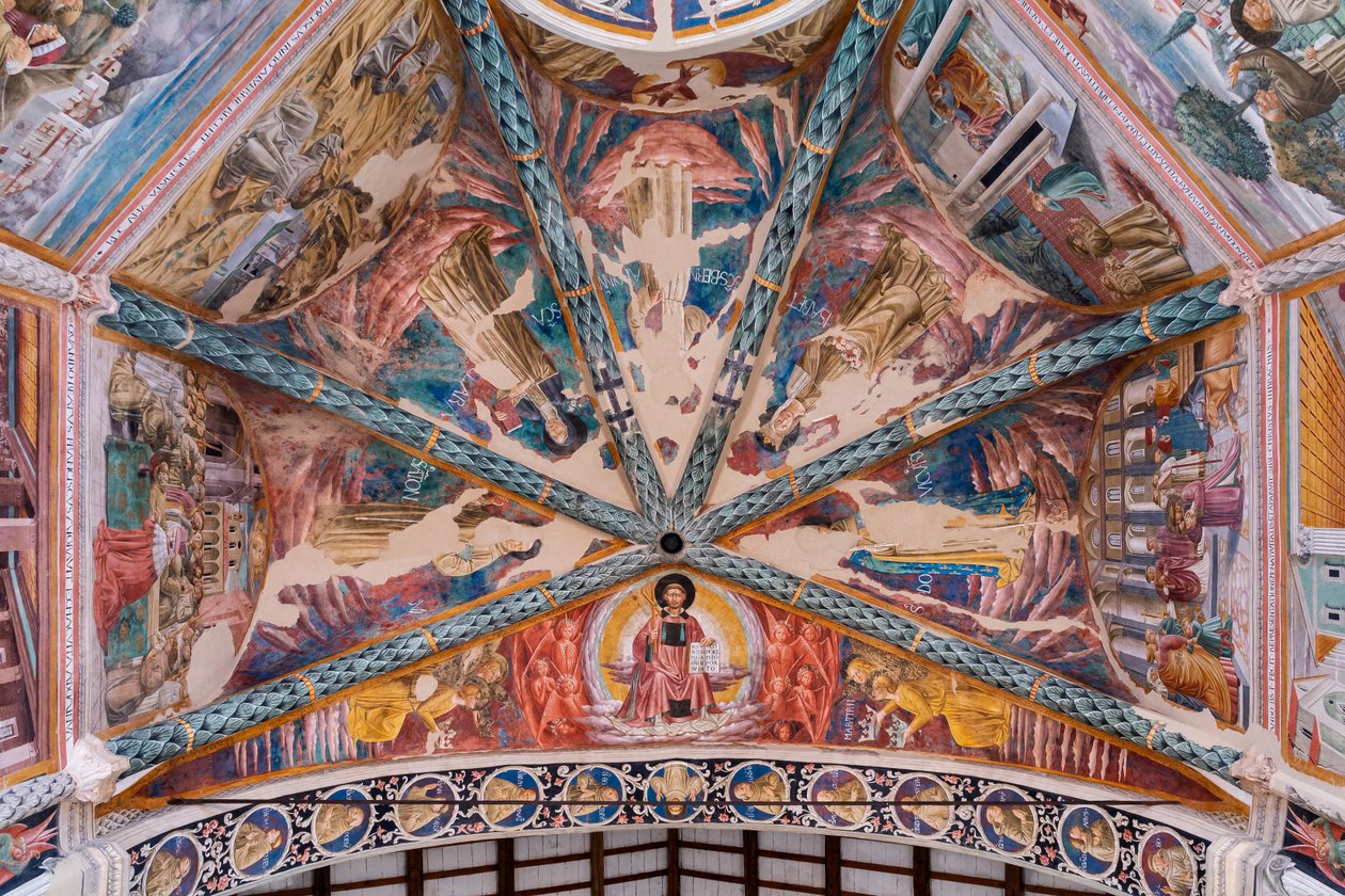 Życie św. Franciszka w sklepieniu głównej absydy autorstwa Benozzo di Lese di Sandro Gozzoli