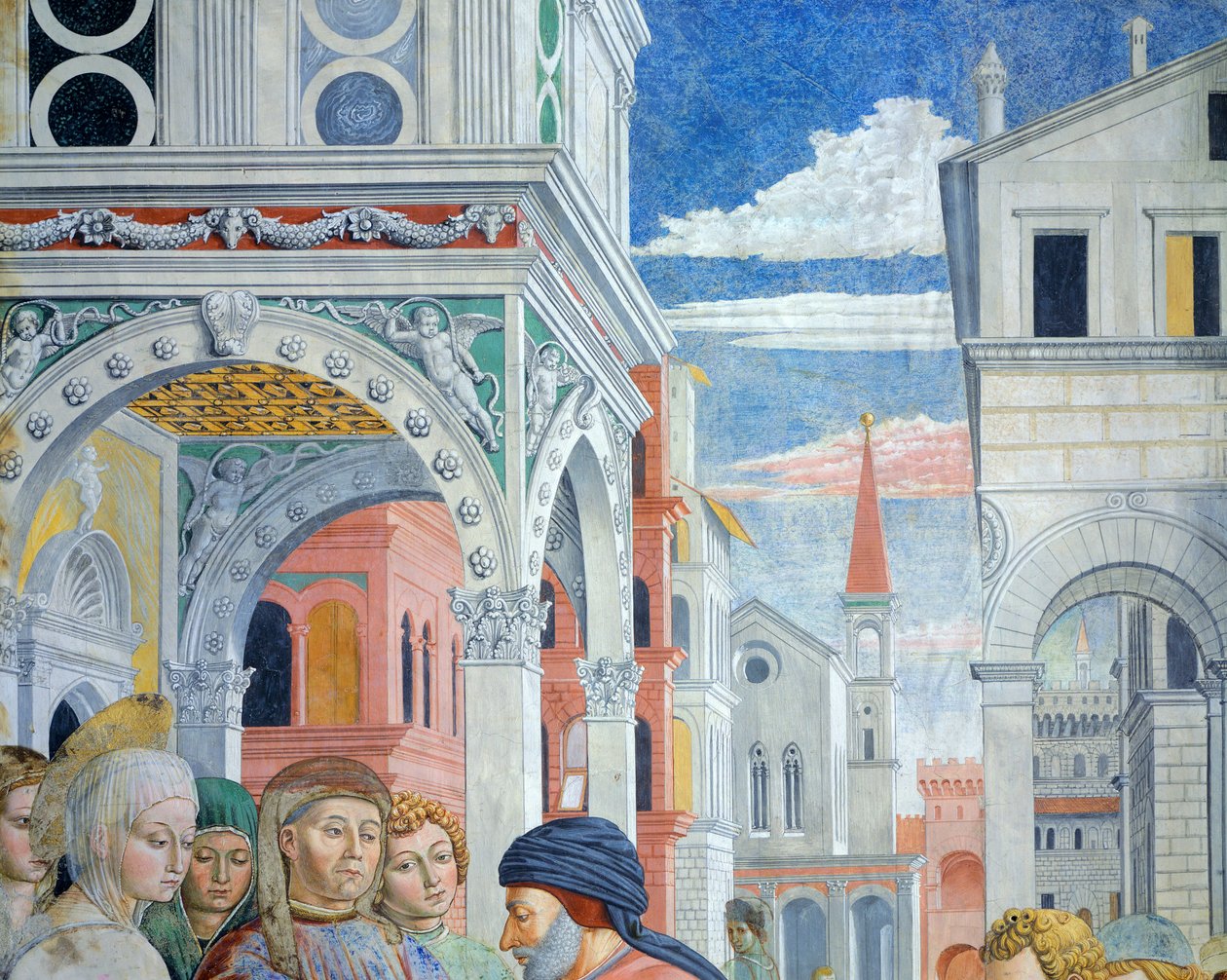 Historie św. Augustyna autorstwa Benozzo di Lese di Sandro Gozzoli