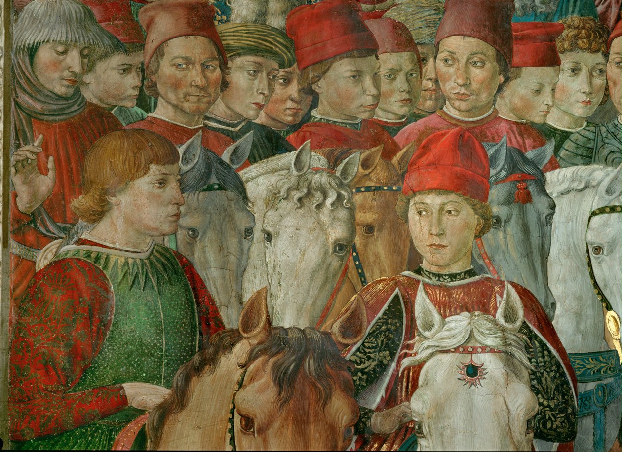 Pokłon Trzech Króli (fresk) autorstwa Benozzo di Lese di Sandro Gozzoli