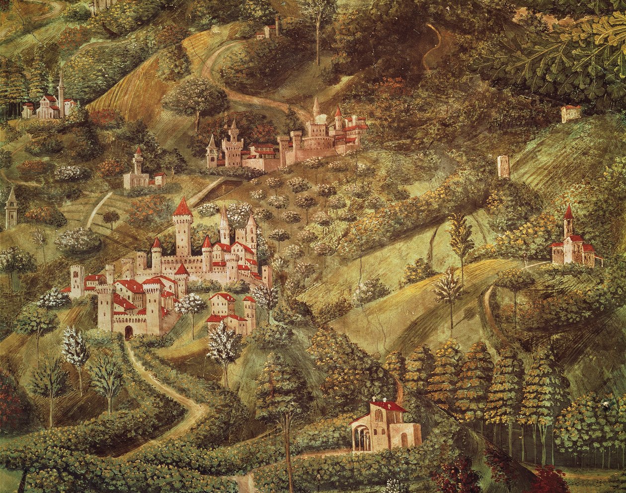 Podróż Króla Magów do Betlejem autorstwa Benozzo di Lese di Sandro Gozzoli
