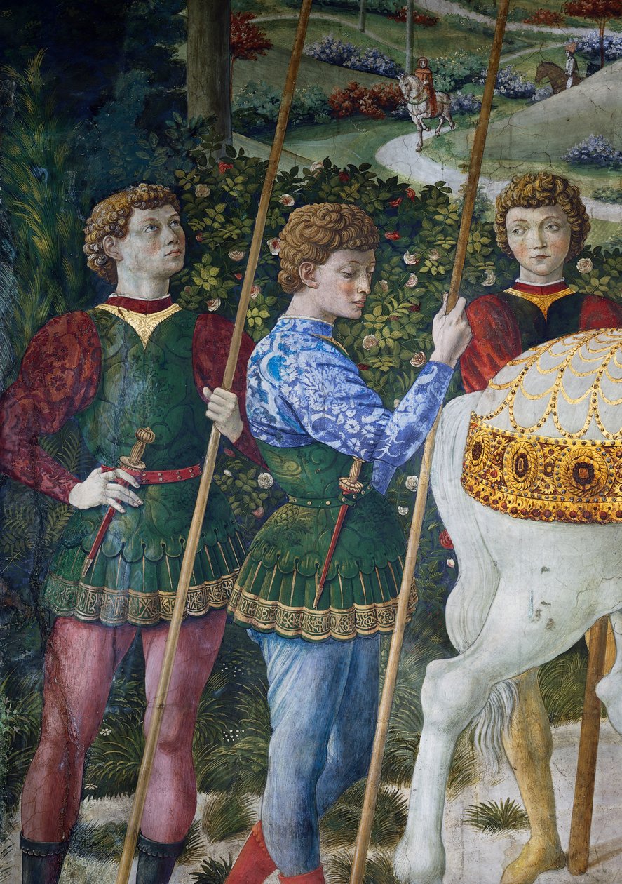 Procesja Trzech Króli, szczegół autorstwa Benozzo di Lese di Sandro Gozzoli