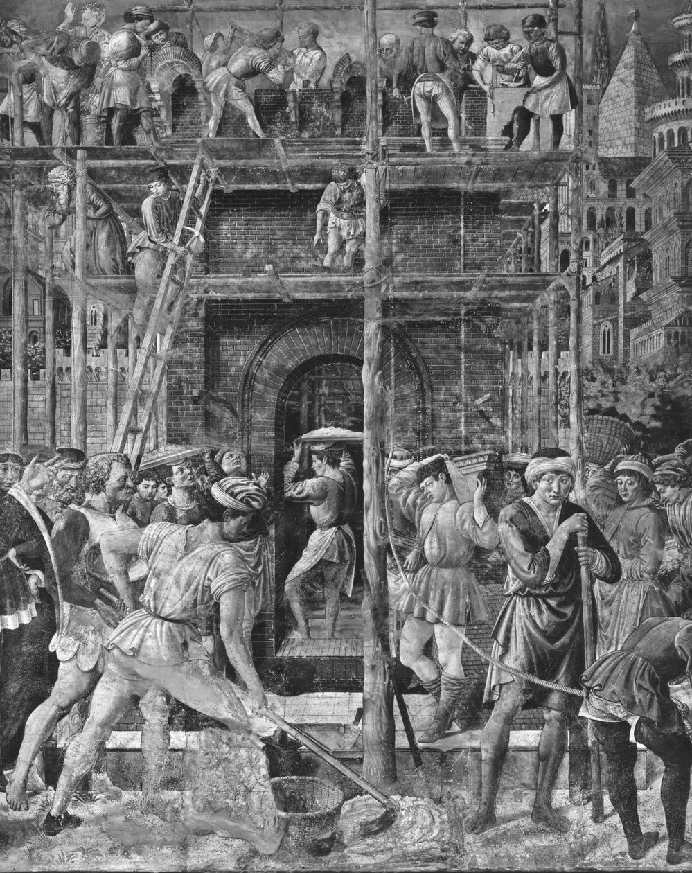 Wieża Babel autorstwa Benozzo di Lese di Sandro Gozzoli