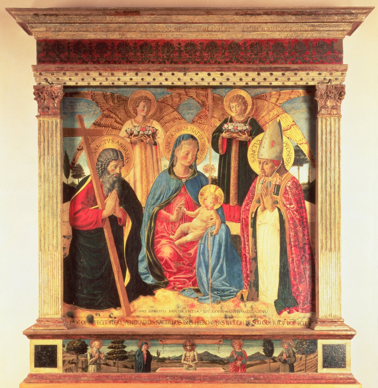 Dziewica i Dziecko autorstwa Benozzo di Lese di Sandro Gozzoli